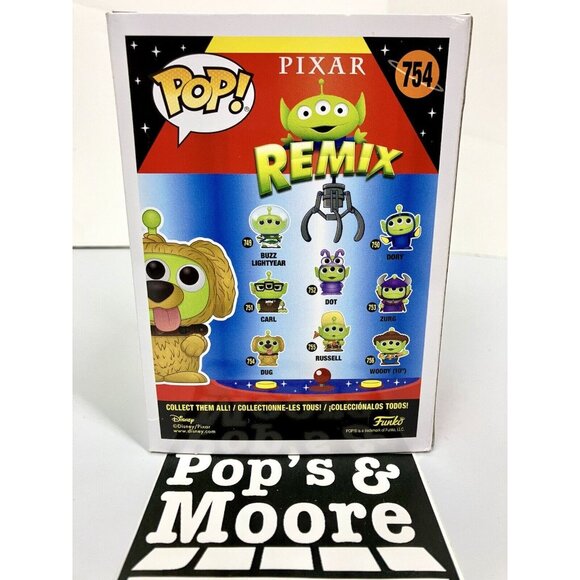 Funko Pop! Remix: Dug 754 Vaulted Exclusive Vinyl Figure Box Damage W/Protector - Picture 4 of 12